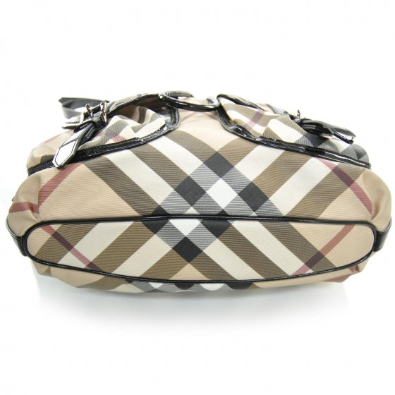 Patent Nova Check Drawstring Hobo