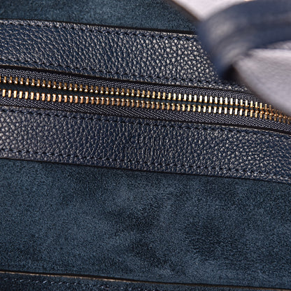 Celine Soft Grained Calfskin Medium Belt Cabas Phantom Abyss Blue 6 of 14