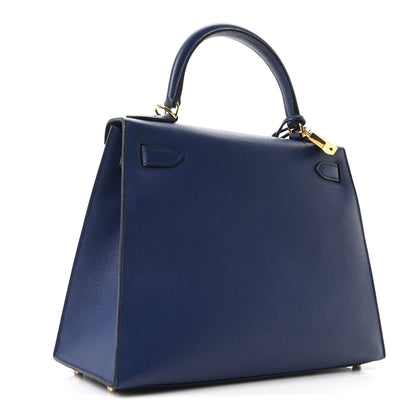 Hermes Epsom Kelly Sellier 28 Bleu Saphir 3 of 10