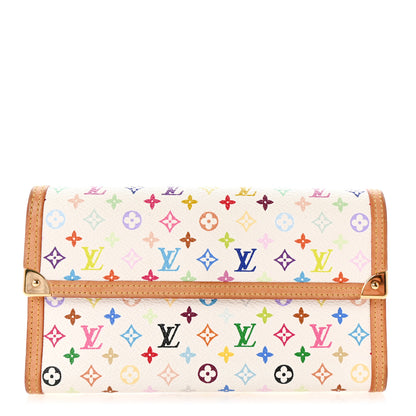 Louis Vuitton Monogram Multicolor Porte Tresor International Wallet White 1 of 7