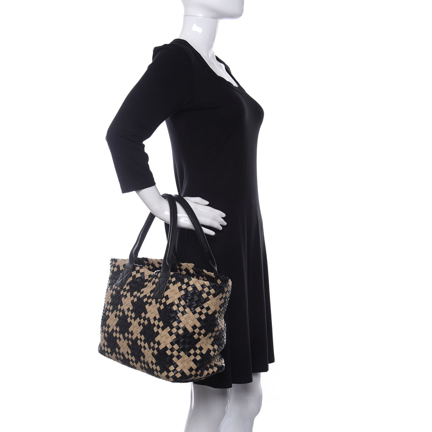Nappa Intrecciato Mini Cabat Tote Multicolor