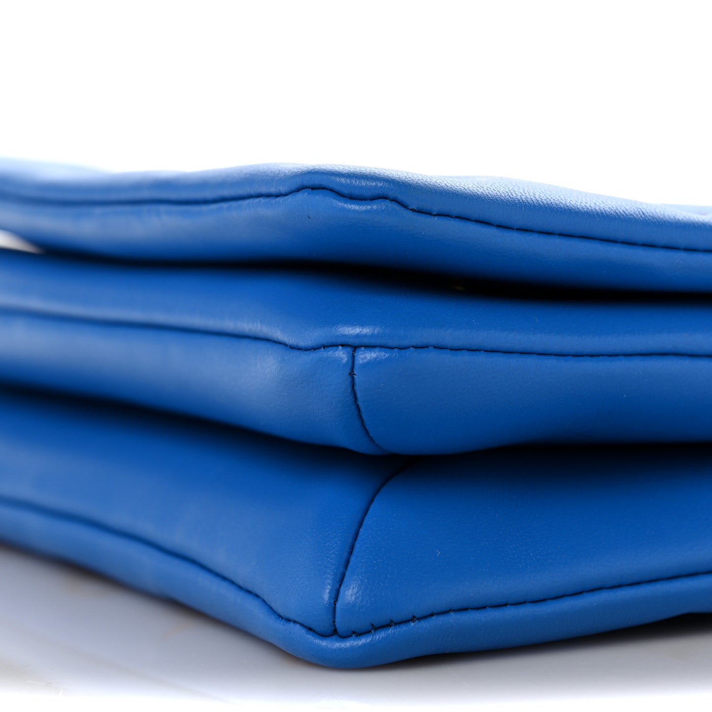 Lambskin Embossed Monogram Vuittamins Pochette Coussin Blue Red