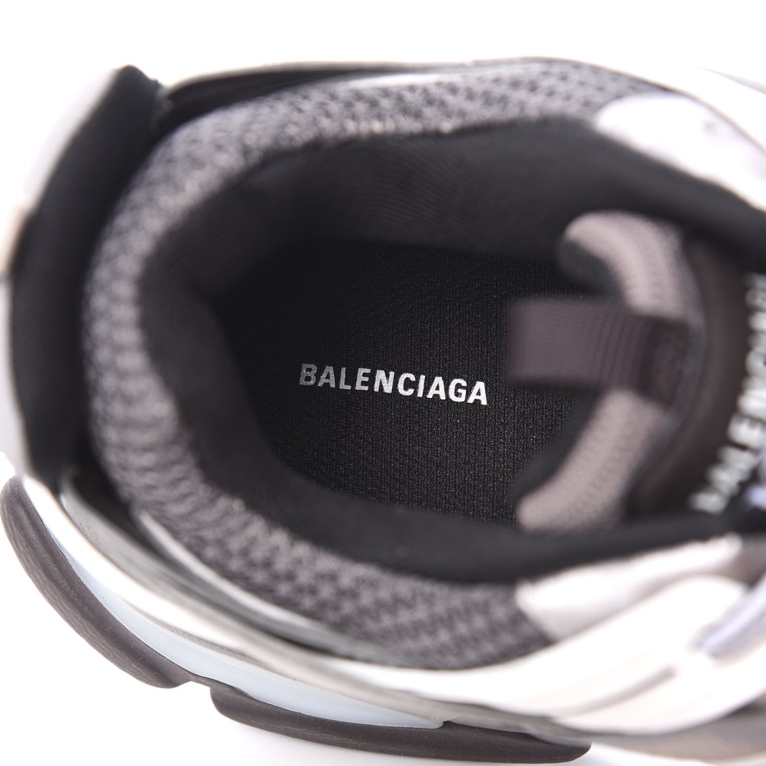 Balenciaga Mesh Nylon Mens Track Sneakers 45 Gris 7 of 8