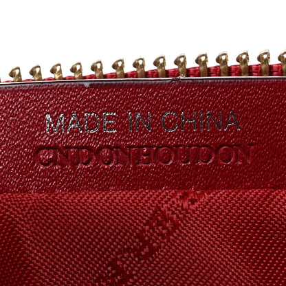 Burberry Haymarket Check Small Peyton Crossbody Clutch Bag Military Red 8 of 10