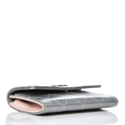 Chanel Metallic Calfskin Quilted Palette Card Holder Silver 4 of 12