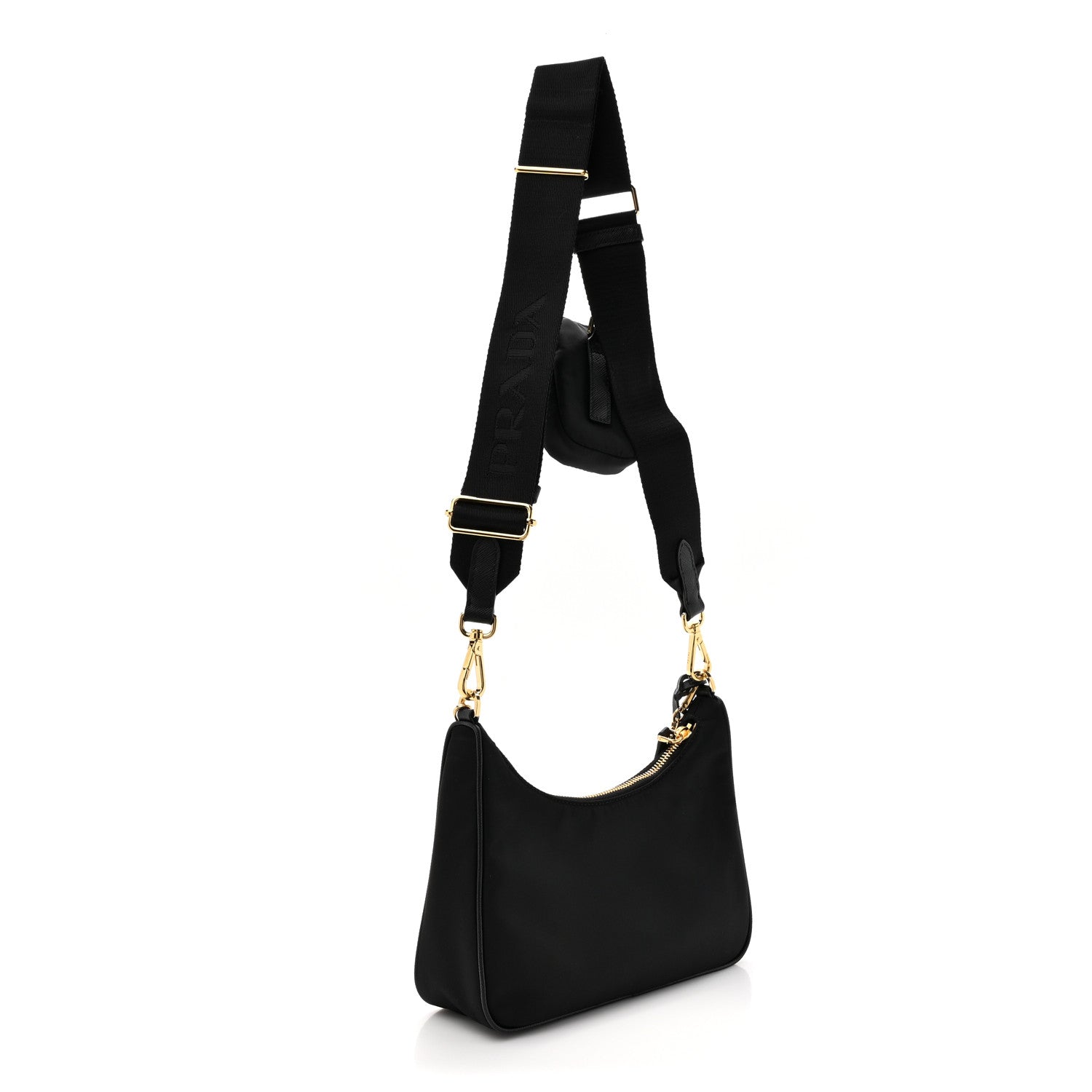 Prada Nylon Re-Edition 2005 Shoulder Bag Black 3 of 9