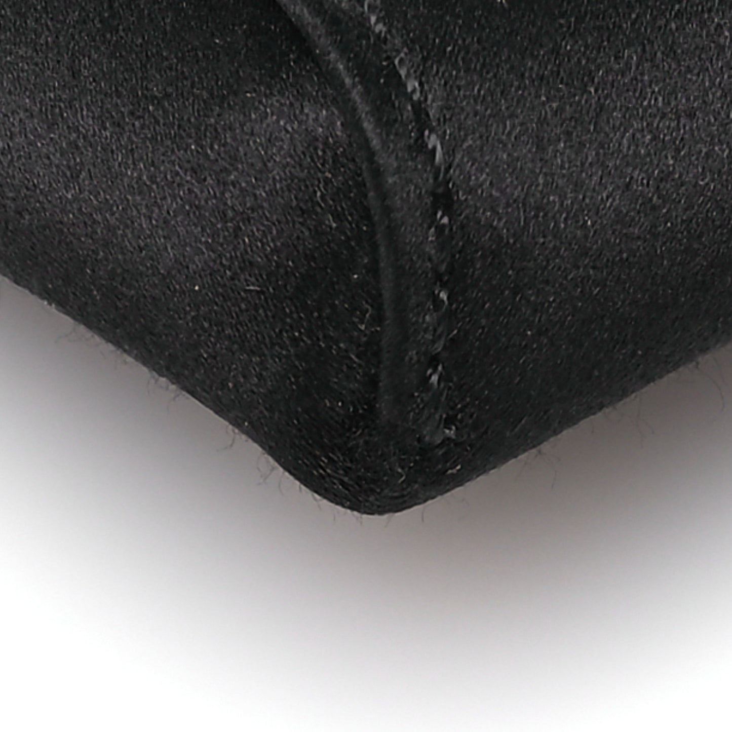 Satin La Medusa Envelope Clutch Black