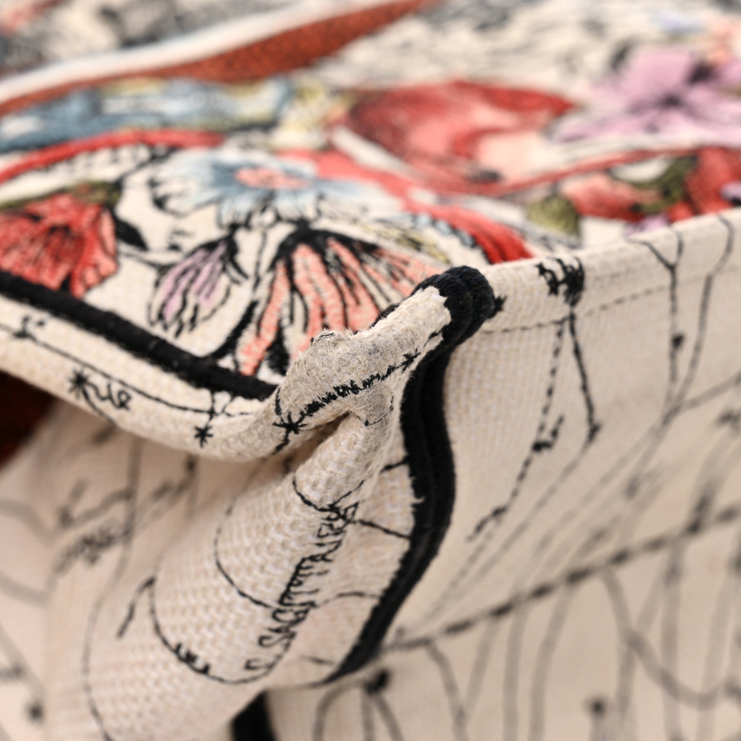 Christian Dior Canvas Embroidered Large Zodiac Book Tote Latte Multicolor 13 of 15