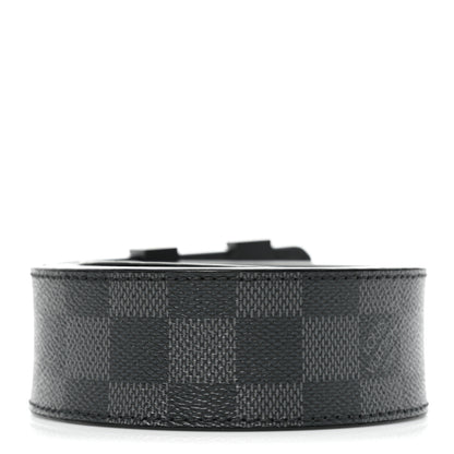 Louis Vuitton Damier Graphite 40mm LV Initiales Belt 95 38 2 of 7