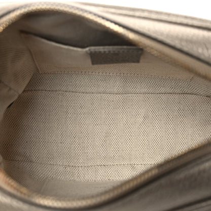 Gucci Metallic Pebbled Calfskin Small Soho Disco Bag Golden Beige 5 of 9