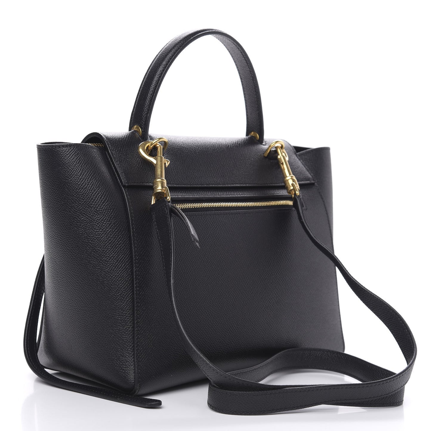Baby Grained Calfskin Micro Belt Bag Black