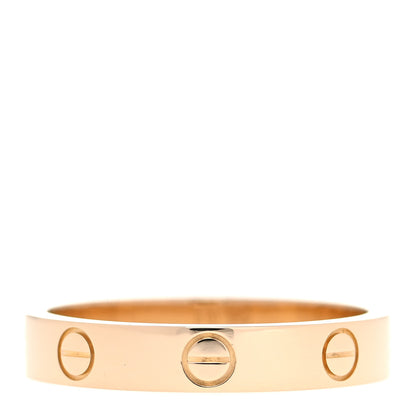 Cartier 18K Yellow Gold 3.5mm LOVE Wedding Band Ring 56 7.5 3 of 4