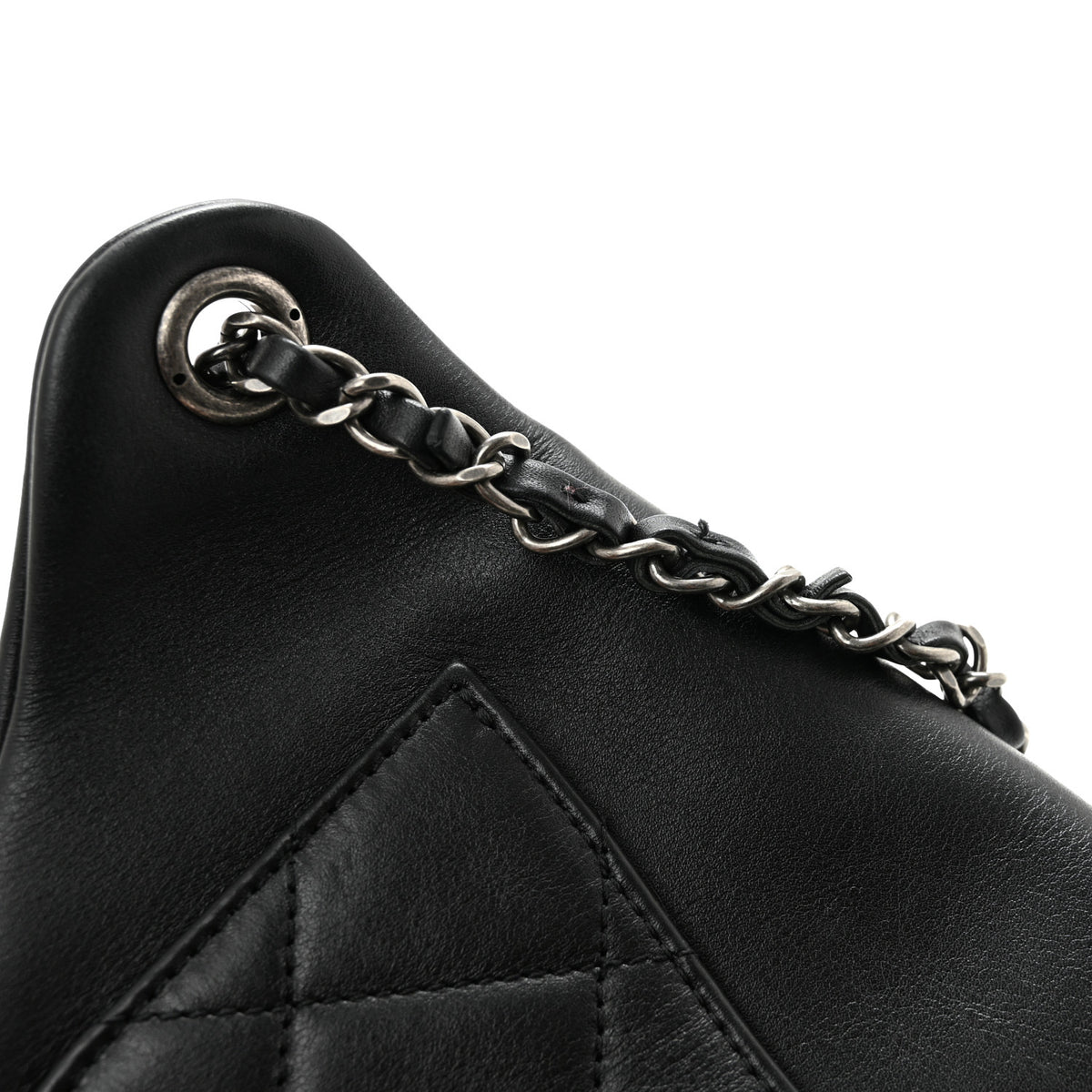 Calfskin Chain 20s Signe Waist Bag Black