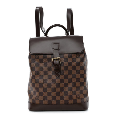 LOUIS VUITTON Damier Ebene Soho Backpack