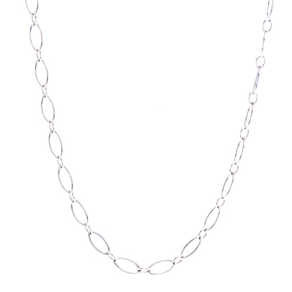 Tiffany Sterling Silver Oval Link Chain Necklace 36" 1 of 6