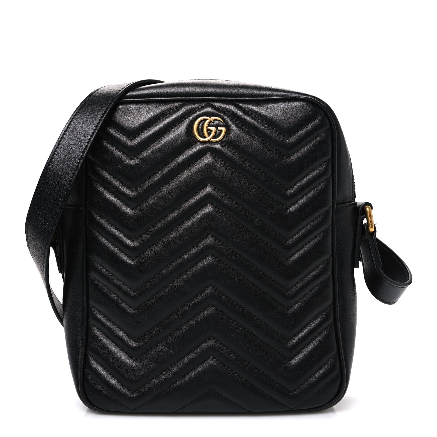 Gucci Calfskin Matelasse GG Marmont Travel Bag Black 1 of 10