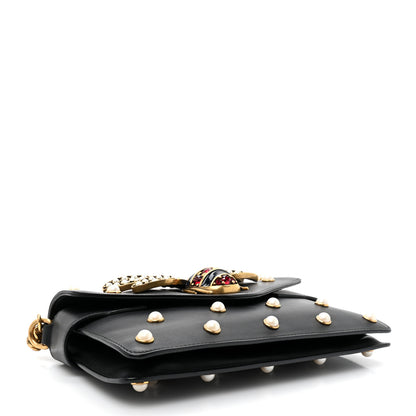 Gucci Nappa Pearl Studded Mini Queen Margaret Broadway Shoulder Bag Black 4 of 12