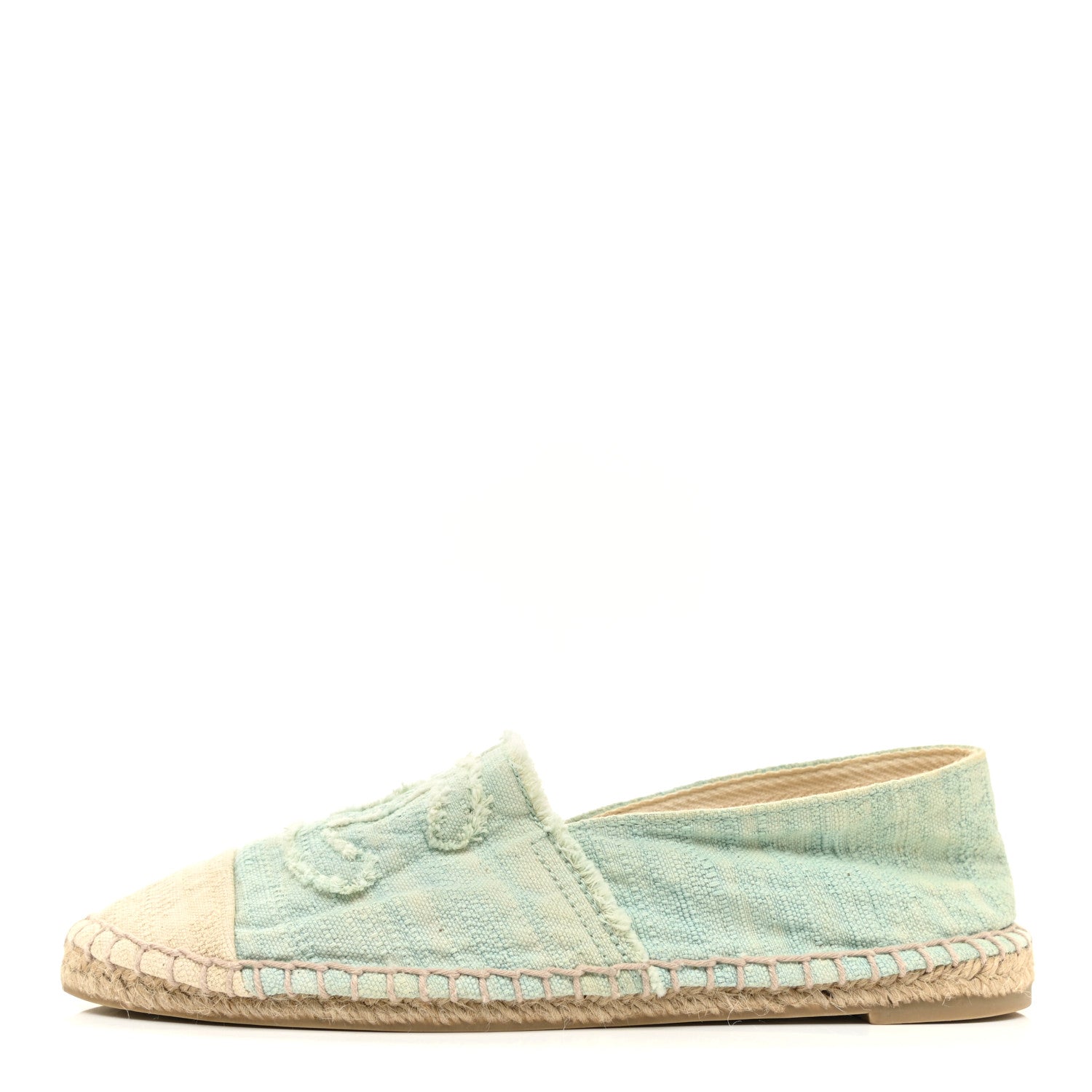 Chanel Canvas CC Espadrilles 36 Green 1 of 10