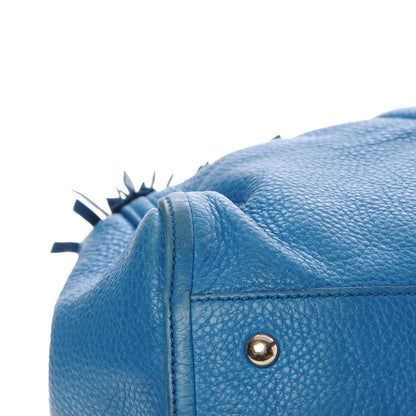 Gucci Pebbled Calfskin Large Soho Shoulder Bag Riviera Blue 17 of 23