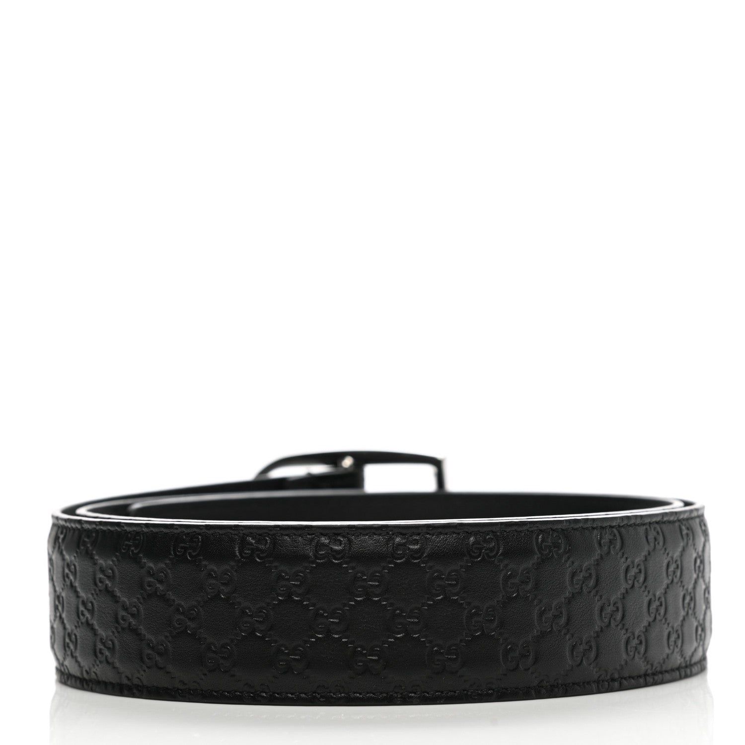 Gucci Rubber Guccissima Belt 95 38 Black 2 of 5