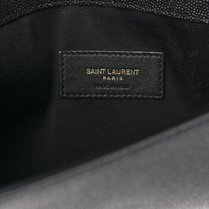 Saint Laurent SAINT LAURENT Grain De Poudre Monogram Uptown Pouch Black 7 of 8