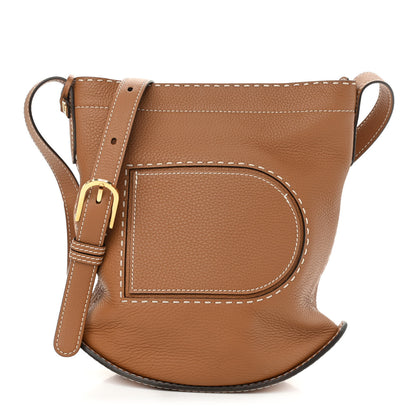 Delvaux Taurillon Pin Daily Surpique Bucket Vegetal Ivory 1 of 9
