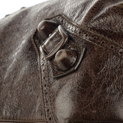 Balenciaga Agneau Giant Brogues Hardware Pompon Charbon 5 of 9