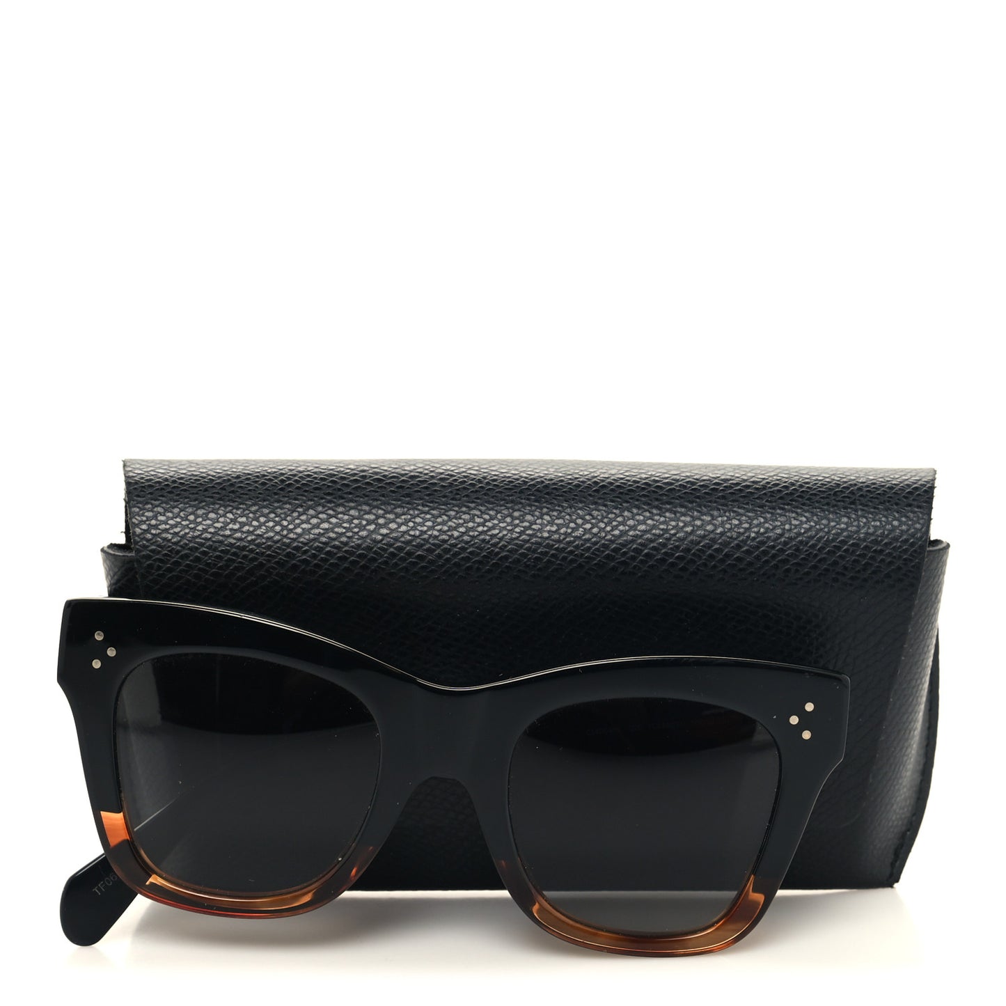 Acetate Polarized Cat Eye Sunglasses CL4004IN Havana Black