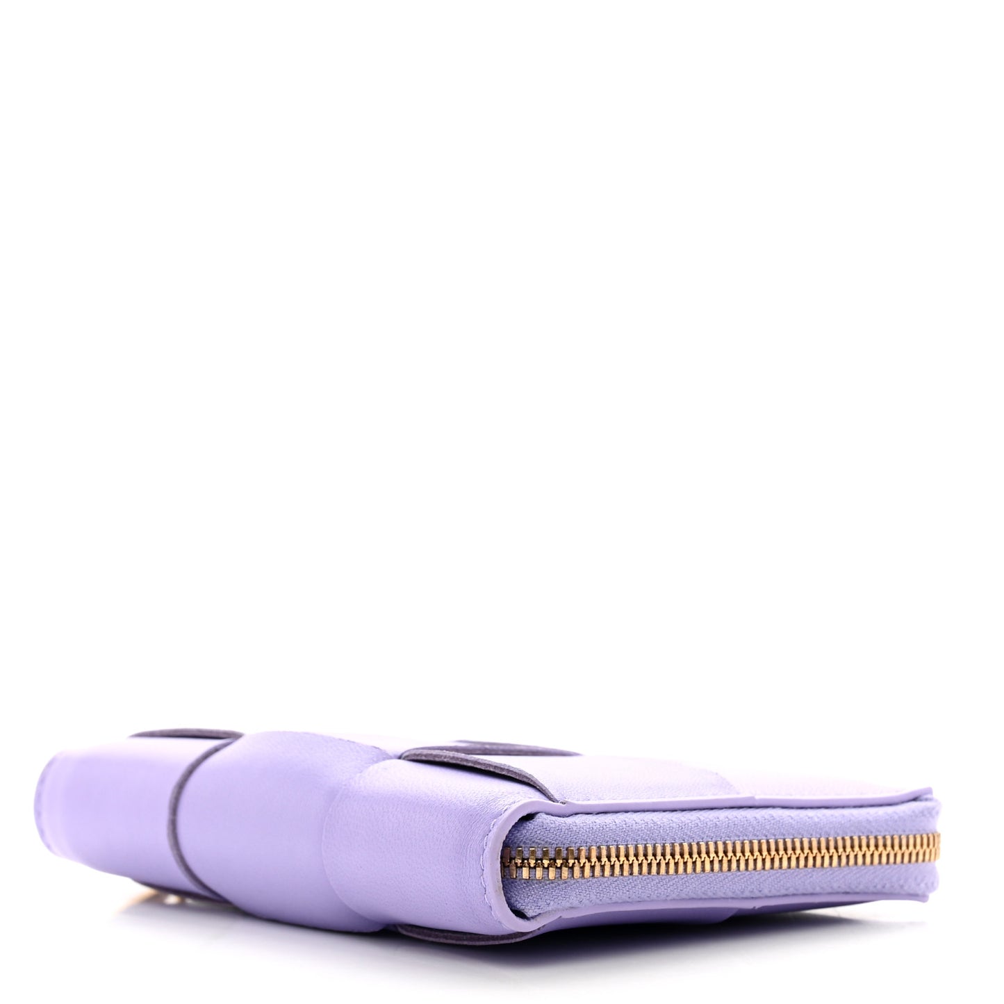 Nappa Maxi Intrecciato Zip Around Wallet Wisteria