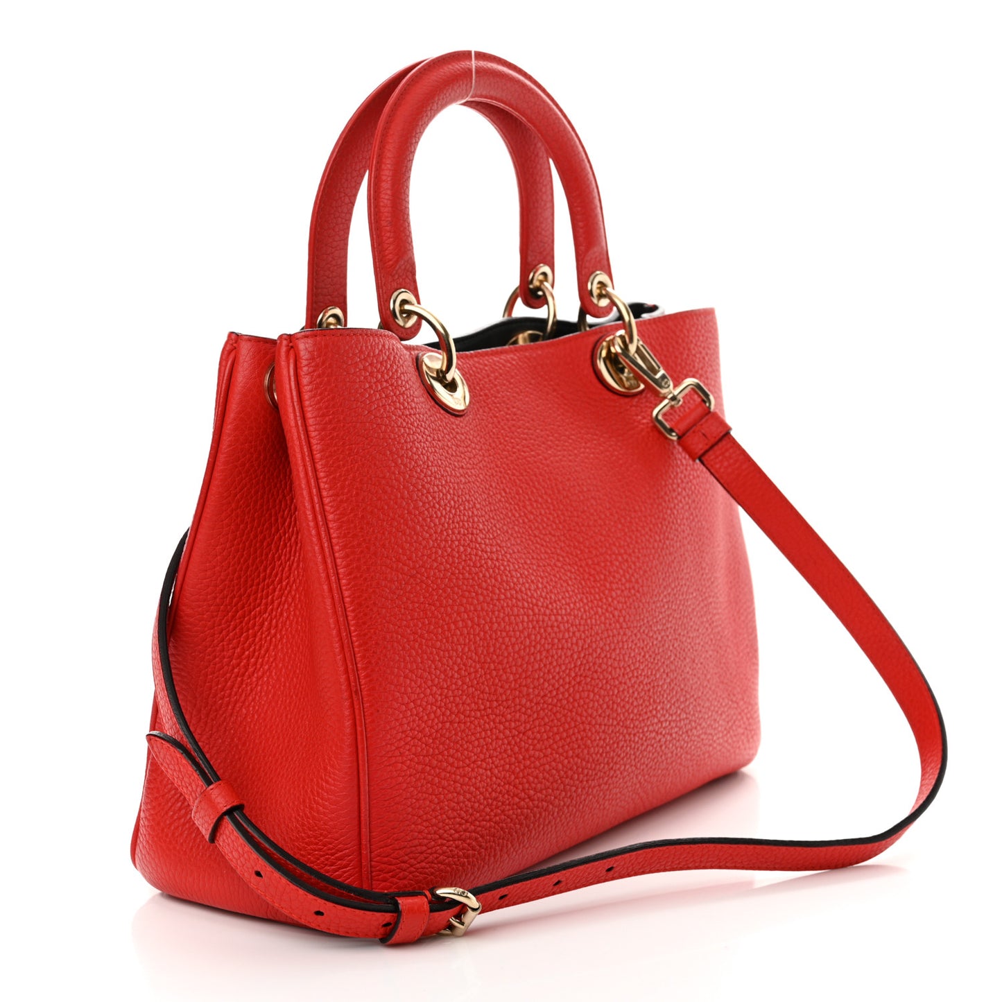 Calfskin Medium Diorissimo Tote Red