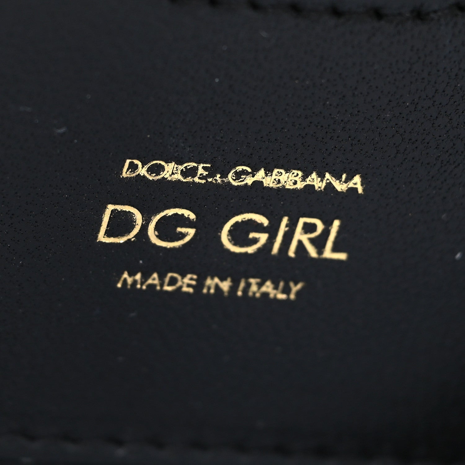 Dolce & Gabbana Metallic Calfskin Crocodile Embossed DG Girls Shoulder Bag Gold 6 of 10