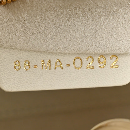 Christian Dior Lambskin Cannage Small My ABCDior Lady Dior White 7 of 14