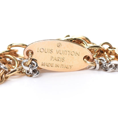 Louis Vuitton Logomania Bracelet Silver Gold 4 of 6