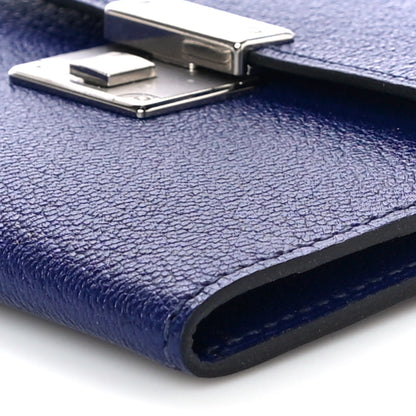 Hermes Chevre Mysore Mini Clic Card Holder Bleu Encre 8 of 8