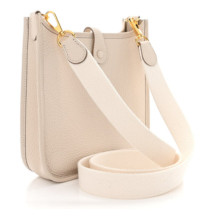 Hermes Taurillon Clemence Evelyne TPM Craie 3 of 11