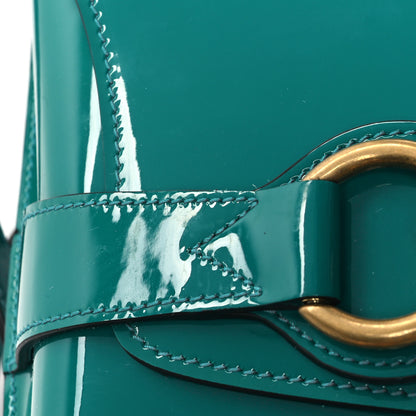 Gucci Patent Large Bright Bit Shoulder Bag Green 12 of 12