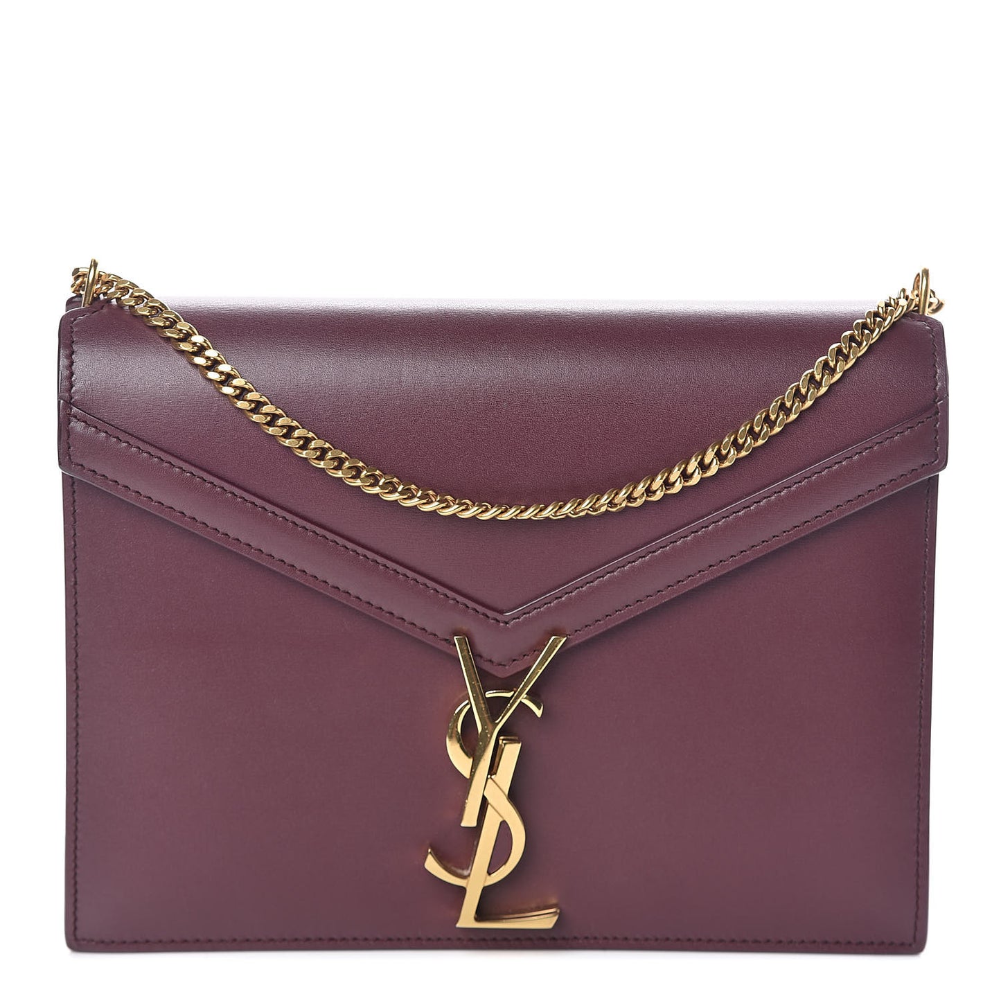 Smooth Calfskin Monogram Cassandra Clasp Bag Rouge Legion
