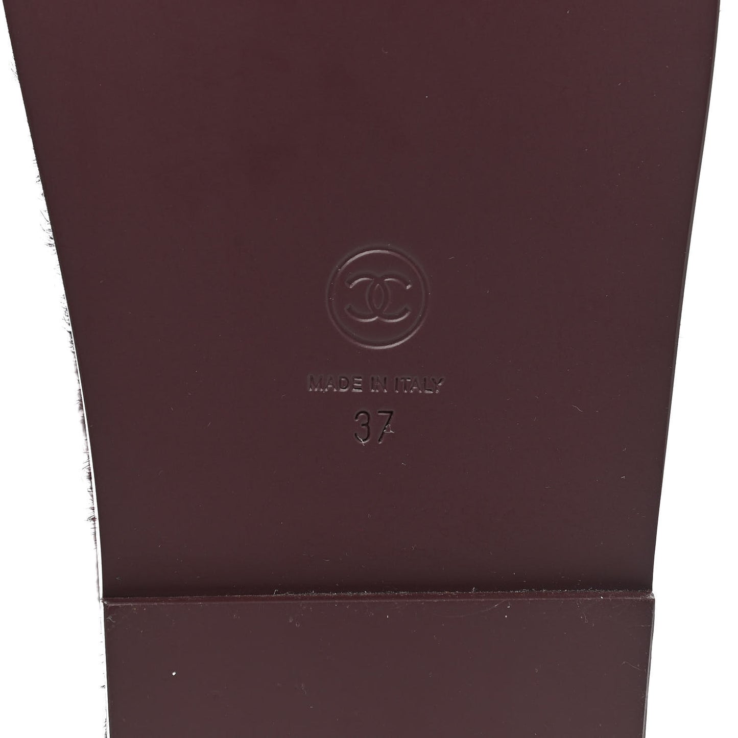 Calfskin Hair Suede Shearling Dad Sandals 37 Burgundy Black