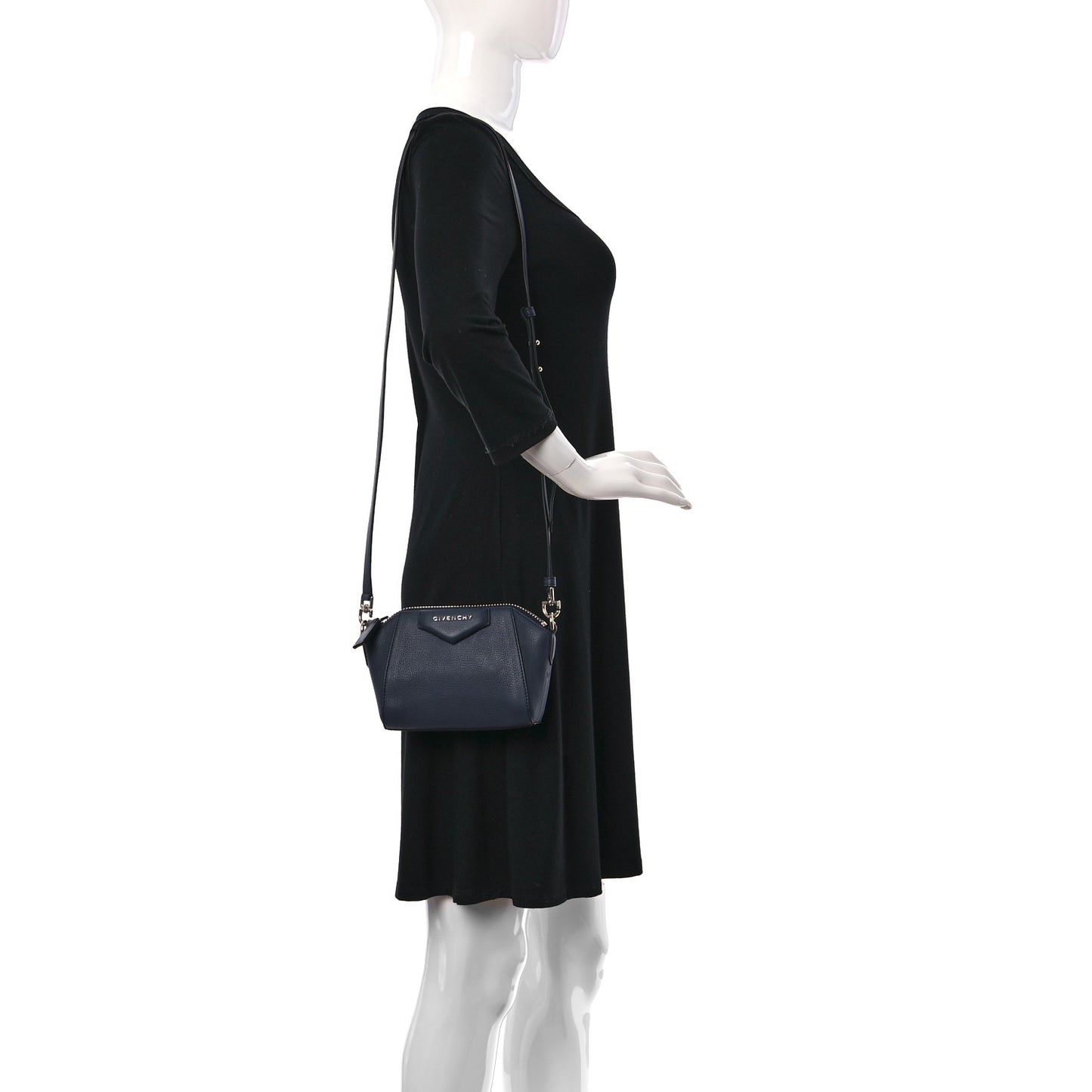 Sugar Goatskin Nano Antigona Midnight Blue