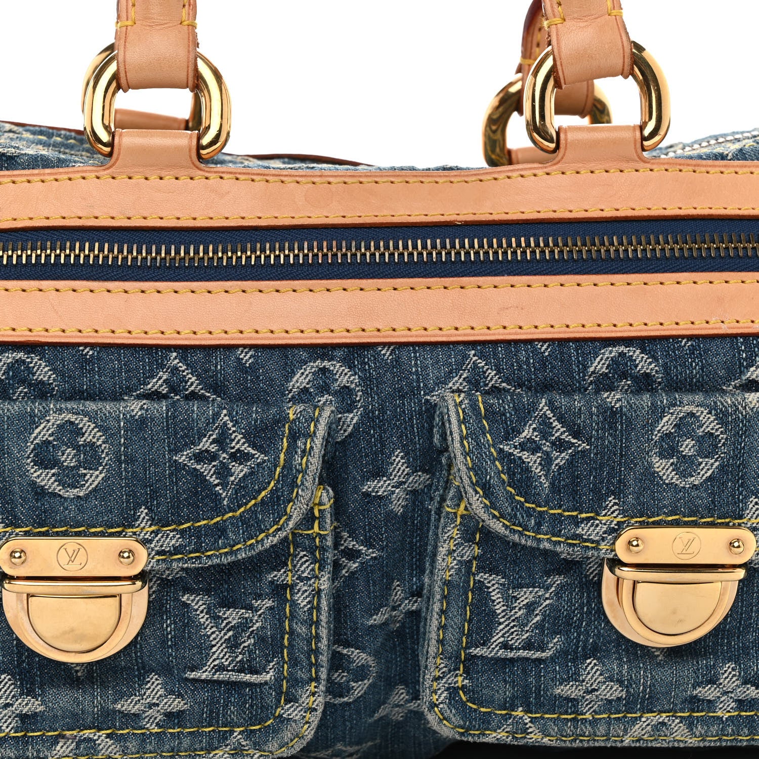 Louis Vuitton Monogram Denim Neo Speedy Blue 7 of 9
