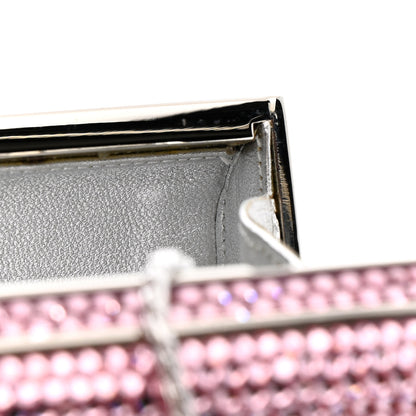 Judith Leiber Swarovski Crystal Minaudiere Clutch Pink 11 of 12