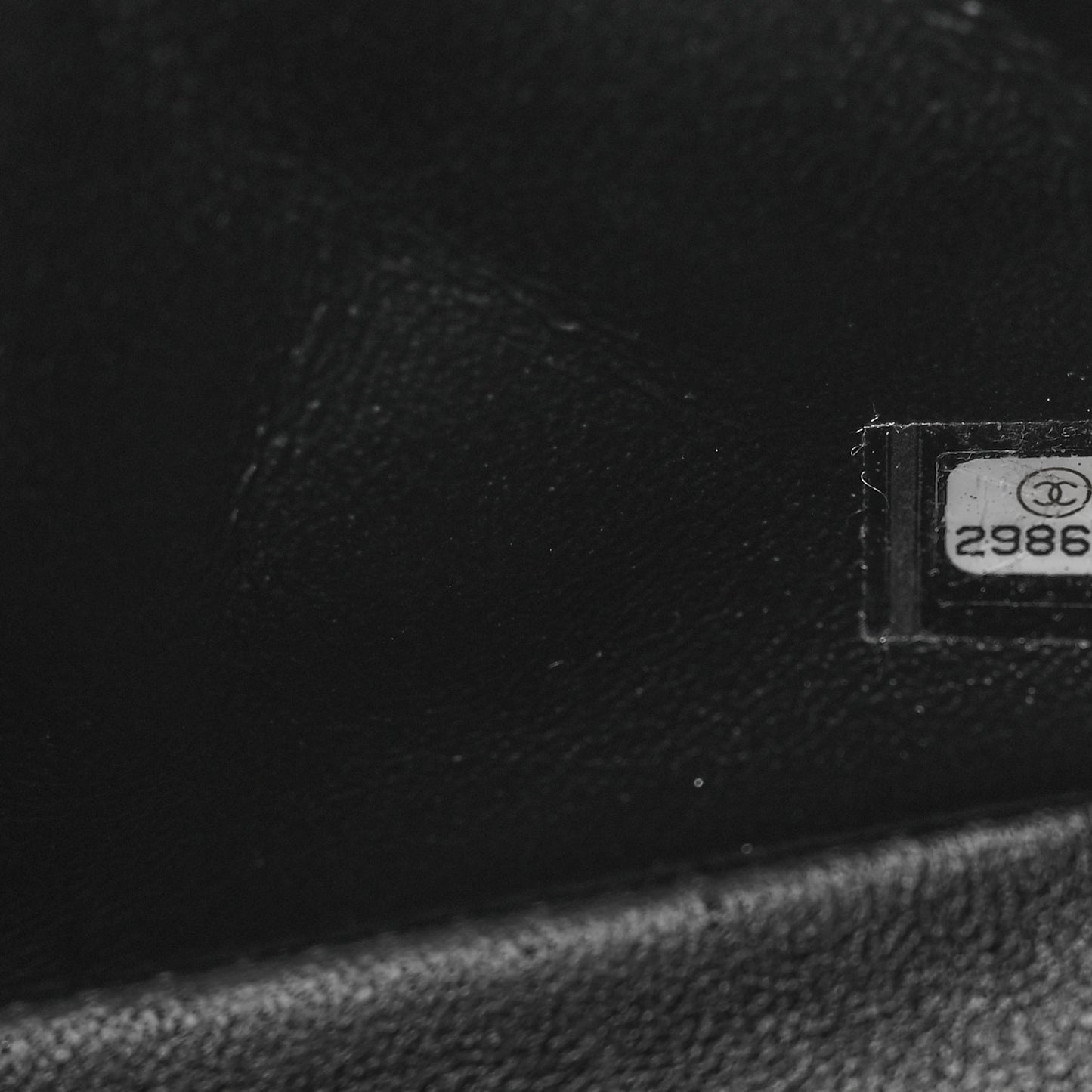 Lambskin Quilted Mini Square Flap Black