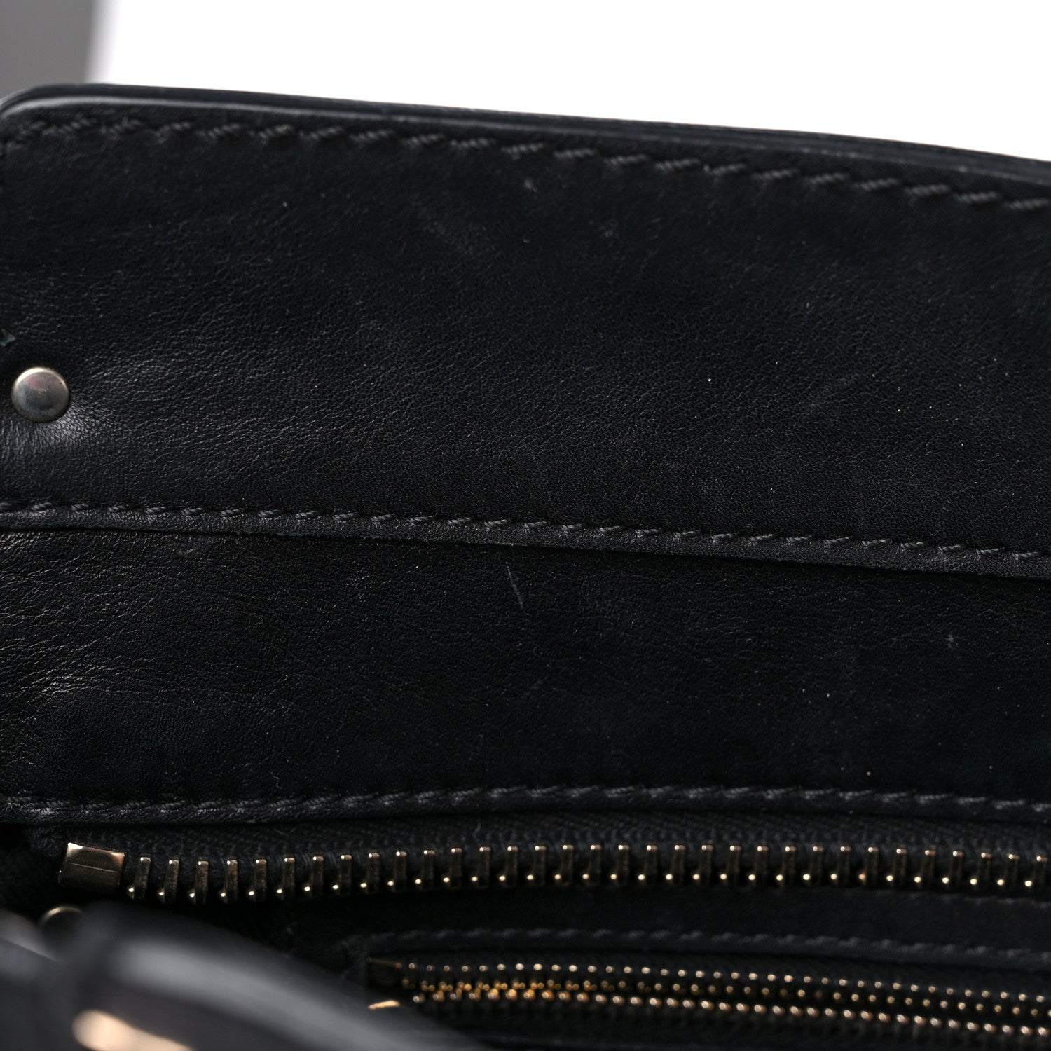 Valentino Garavani Vitello Rockstud Double Handle Tote Black 13 of 28