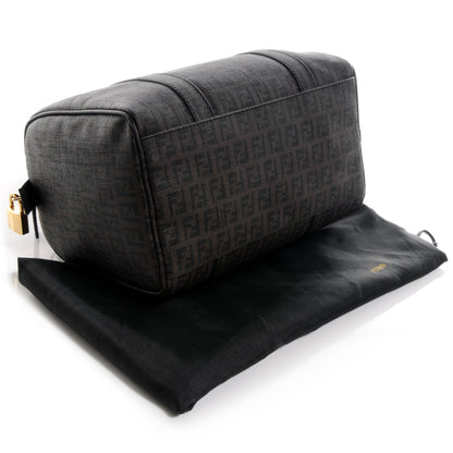 Fendi Zucchino Spalmati Forever Small Boston Moro Black 4 of 10