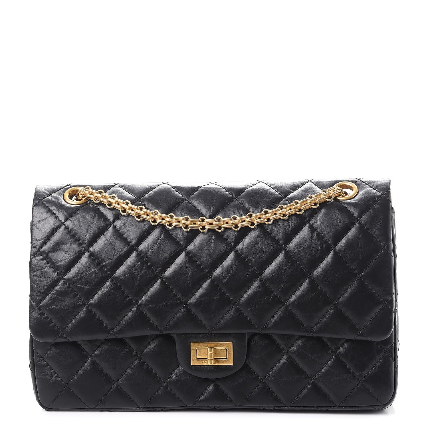 Chanel Aged Calfskin Quilted 2.55 Reissue 226 Flap Black 1 of 7