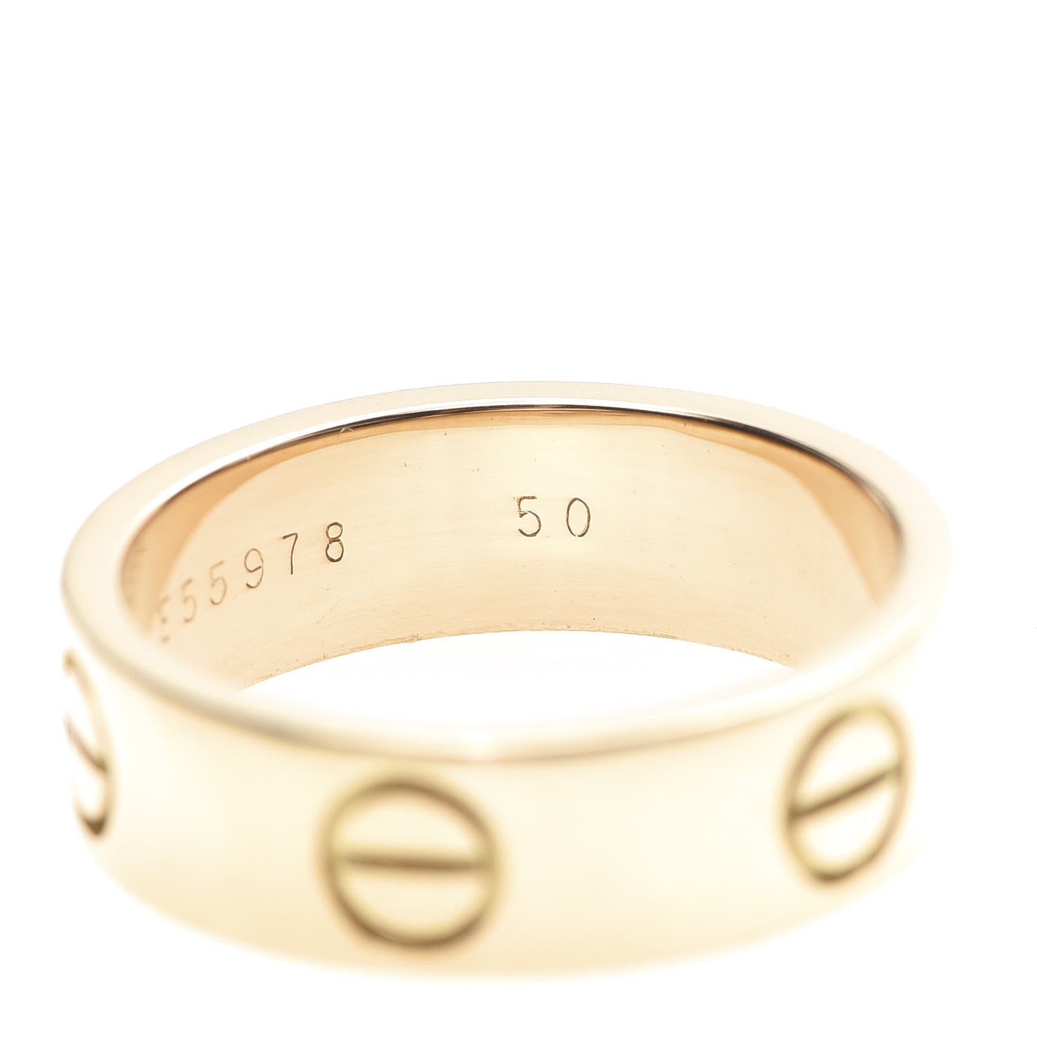 Cartier 18K Yellow Gold 5.5mm LOVE Ring 50 5.25 6 of 6