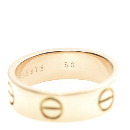 Cartier 18K Yellow Gold 5.5mm LOVE Ring 50 5.25 6 of 6