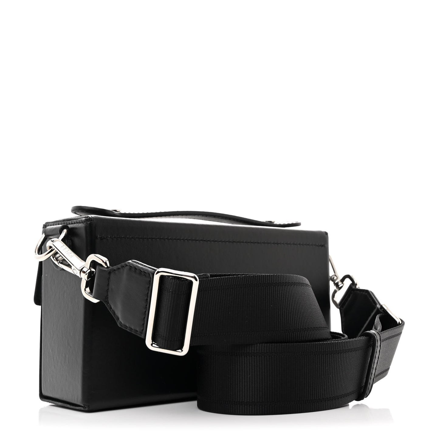 X MARC JACOBS Nappa Logo Baguette Soft Trunk Bag Black