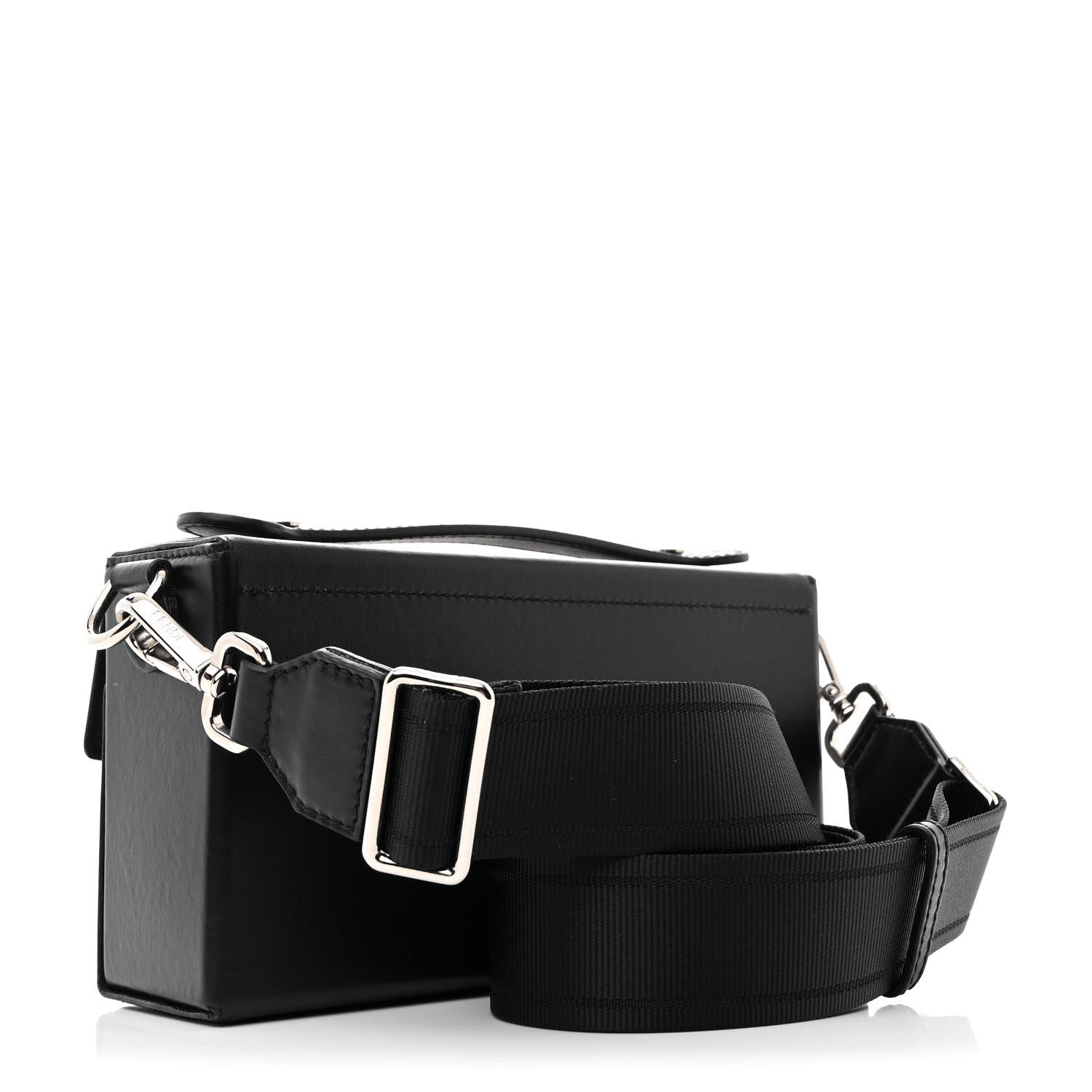 Fendi X MARC JACOBS Nappa Logo Baguette Soft Trunk Bag Black 3 of 10