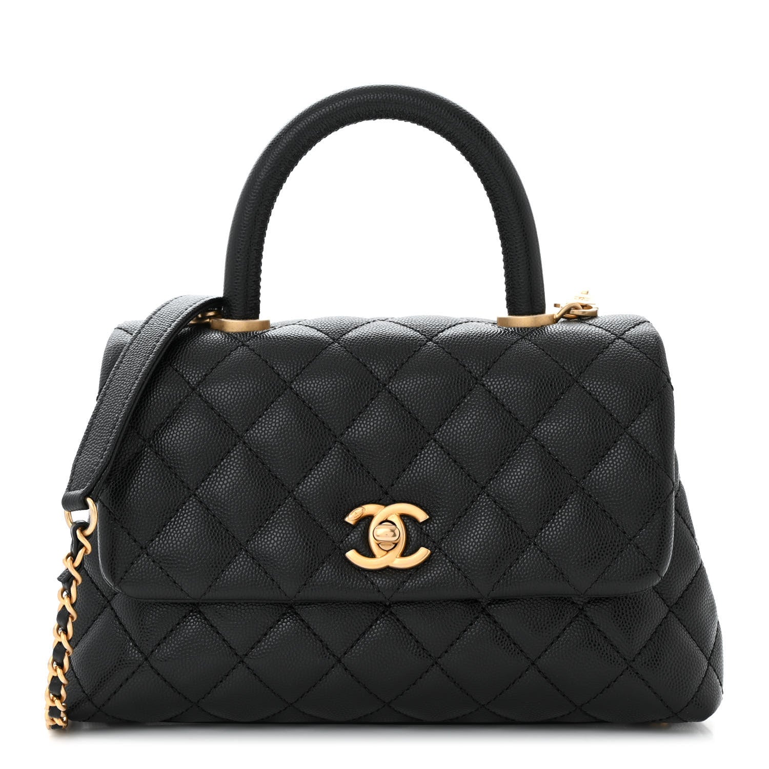 Chanel Caviar Quilted Mini Coco Handle Flap Black 1 of 11